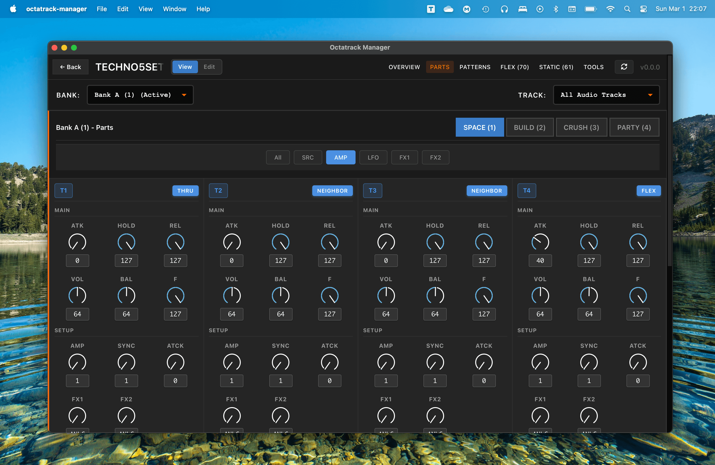 Parts Editor - AMP page