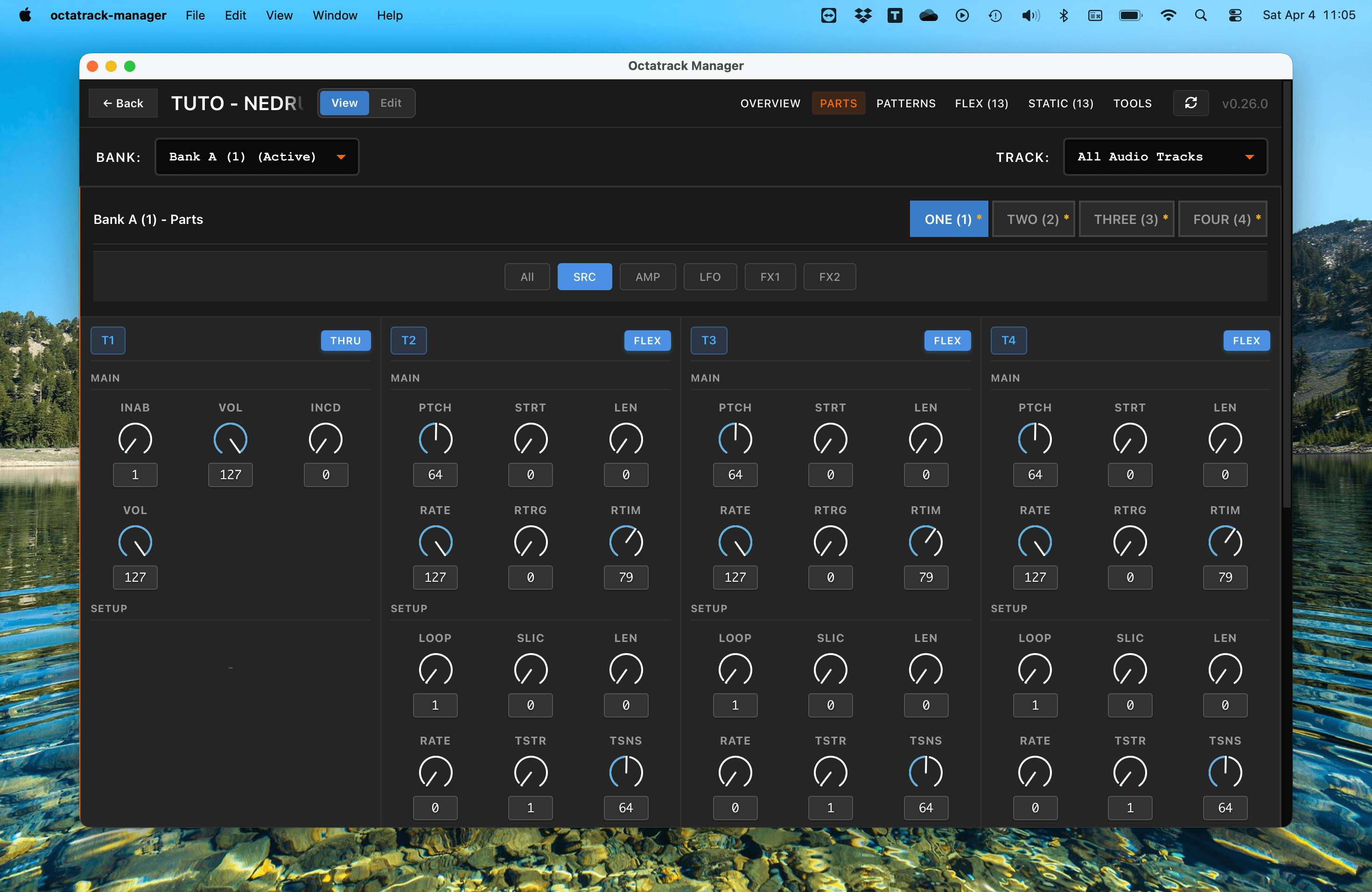 Parts Editor - SRC page