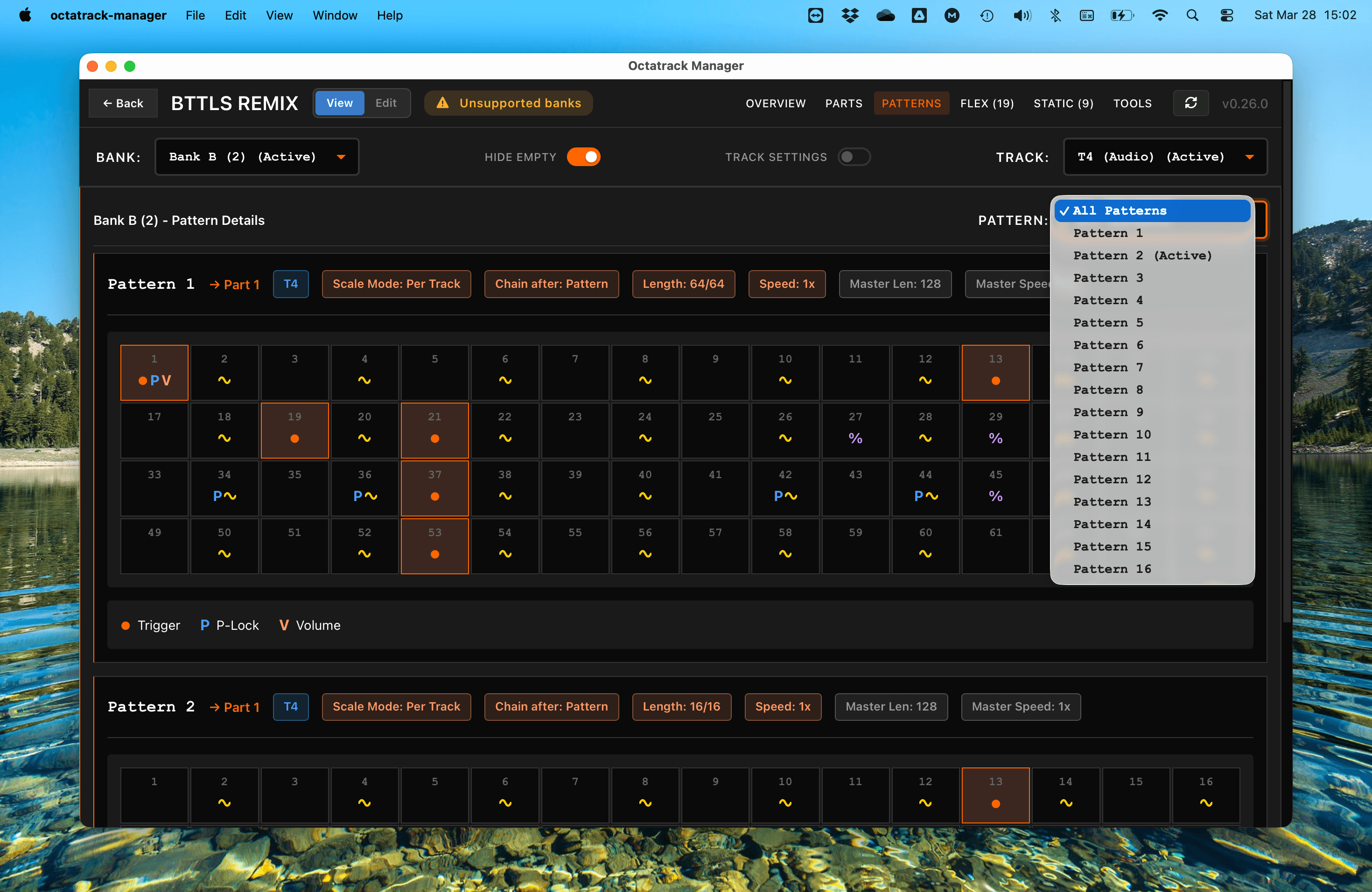 Project details part selector