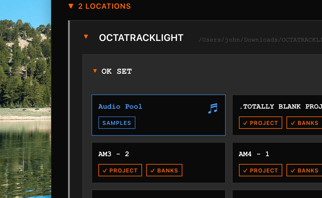 Audio Pool interface