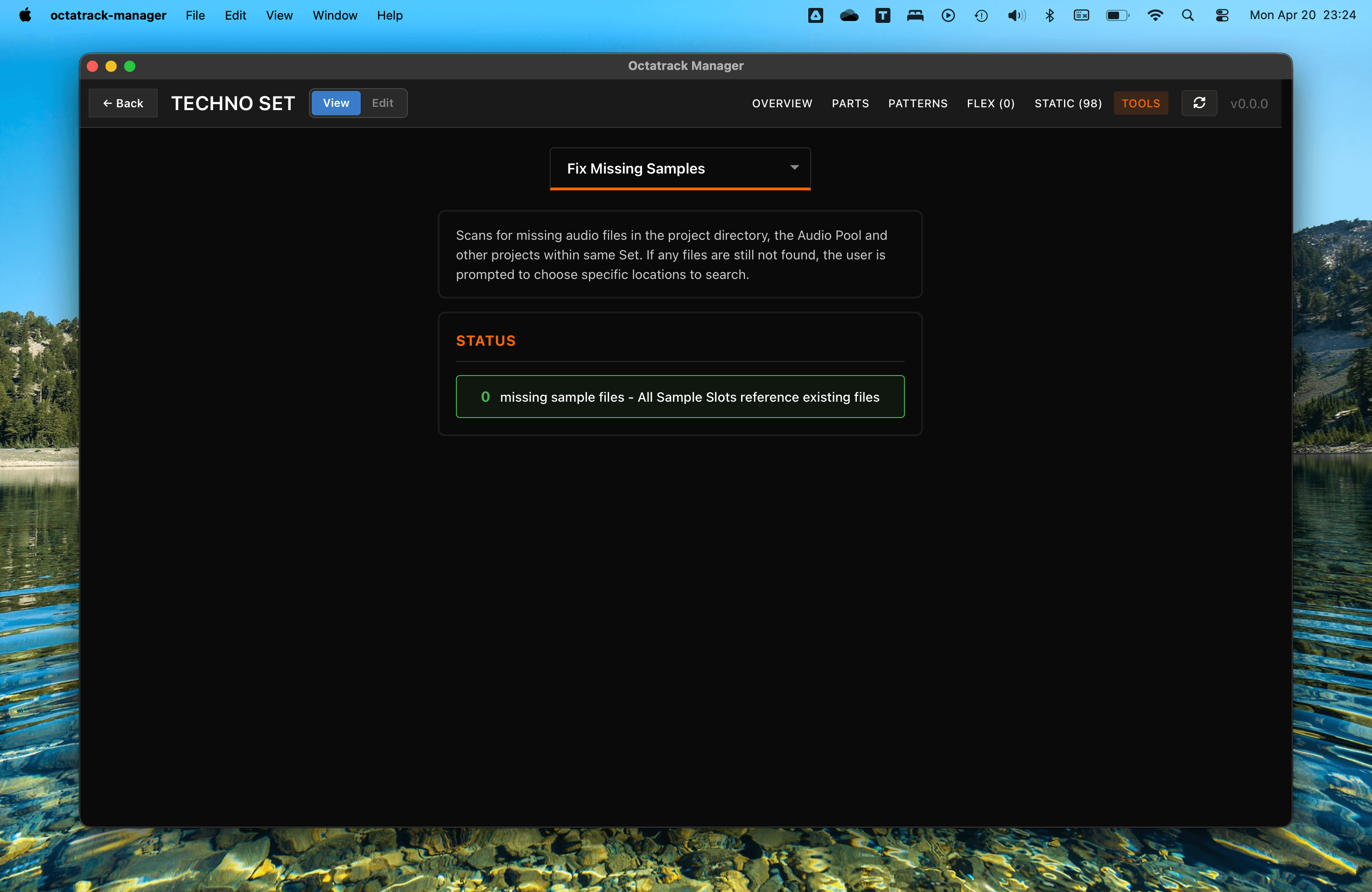 Tools - Fix Missing Samples - All ok